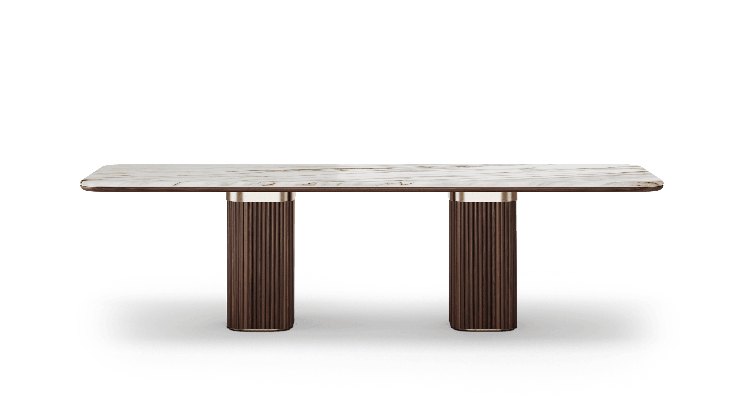 elegant-midcentury-luxury-furniture-dining-table-doran-walnut-base-marble-top-brushed-brass-details